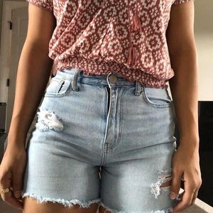 American Eagle mom shorts